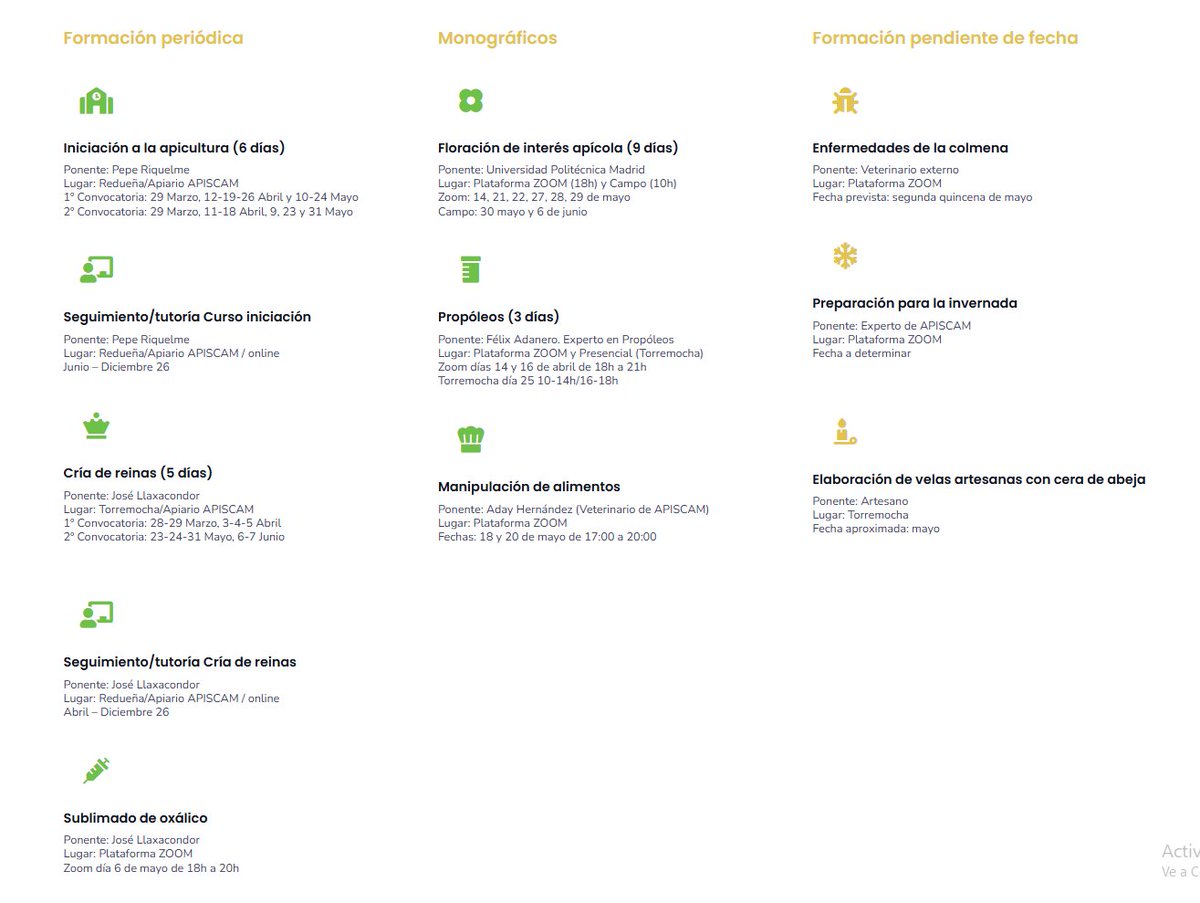 ¿Quieres empezar como apicultor y no sabes cómo hacerlo?
Descubre  nuestros cursos de apicultura en Madrid de la mano de expertos profesionales, brindándote de recursos para empezar.
Más info en apiscam.org/recursos/calen…
#apicultura #Madrid #abejas #cursos #formación