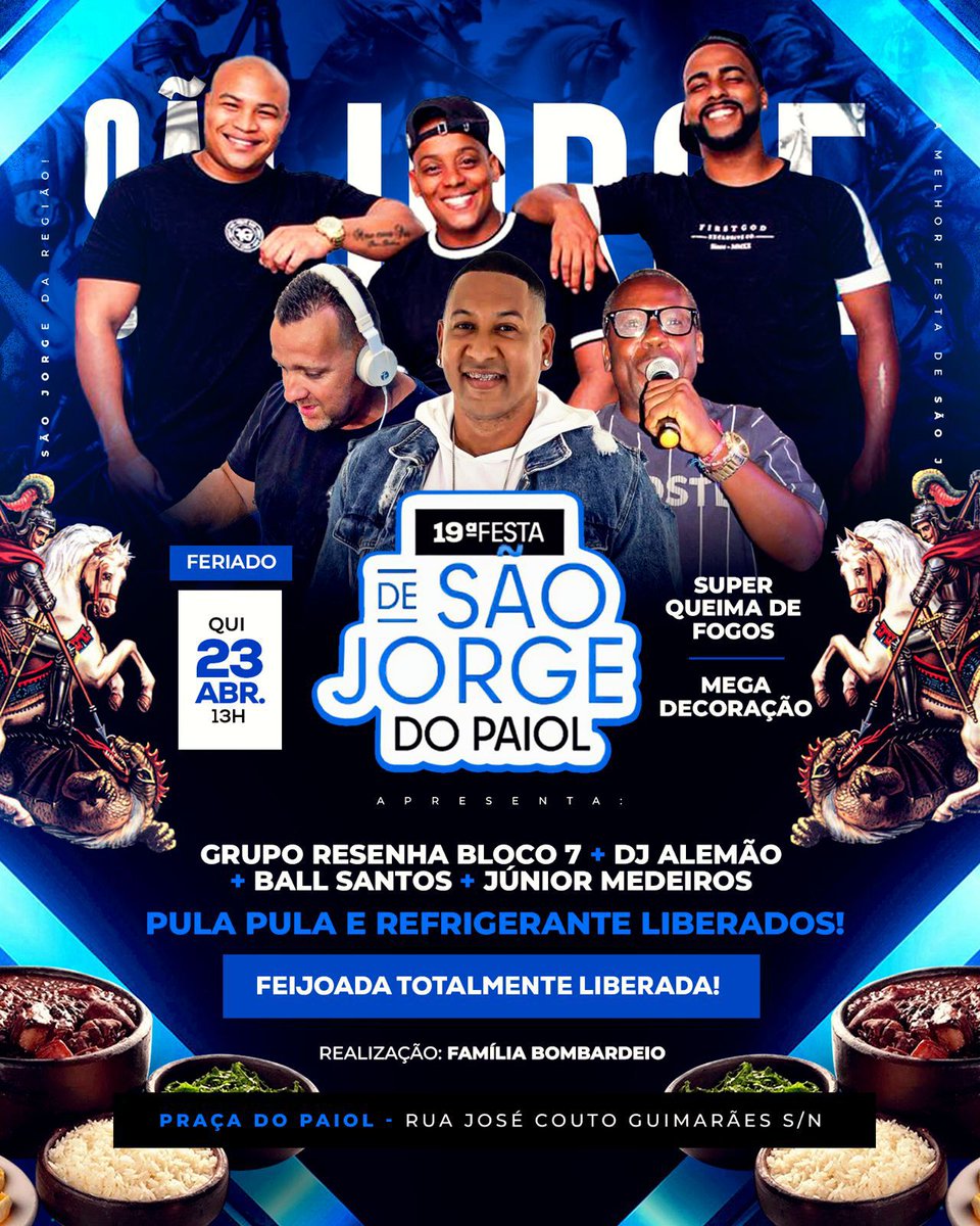 Bombardeiopaiol's tweet photo. Está chegando o grande dia!!!
Traz a família e vamos com tudo pra mais uma ano!
Tradição não é moda 💣✍🏿 https://t.co/5zvkIVDWrz