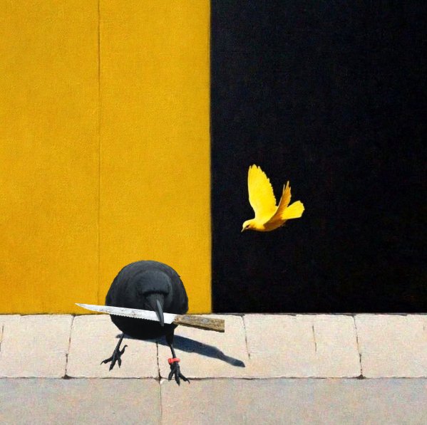 <a href="/binance/">Binance</a> The perfect balance 
crow with knife 
$CAW