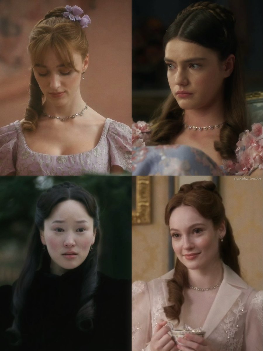 abridgertonlove's tweet photo. this hairstyle is so princess coded https://t.co/n1O5oWwOKe