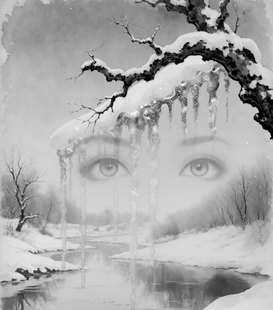 RaionKashi's tweet image. buds awakening
sweet dreams till sunbeams find them
winter is over

sparkling icicles
reflecting the azure sky
her eyes in a dream

wind in the cedars 
robins and cardinals sing
as snow disappears

🌲  🎶

#poetry #haiku #senryu