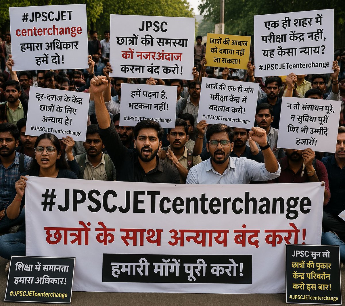 Raj62037066's tweet photo. Humara #JPSCJETcenterchange karo   .change karo chnge karo 
@iMithunSingh 
@HemantSorenJMM 
@JMMKalpanaSoren 
@SanjibSardarMLA 
@KunalSarangi 
@samirmohantyjmm 
@Singh_UmaS 
@EduJharkhand 
@JLKMJHARKHAND 
@JairamTiger https://t.co/Nfm0xqvtyu