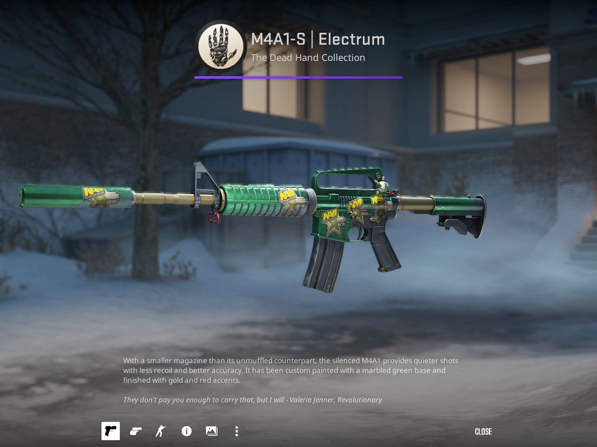 kifeur2barquete's tweet image. @CS2Crafts #CS2 
New craft Natus Vincere | Cluj-Napoca 2015 *5 stickers + Electrum M4A1 + Lil' Eco charm