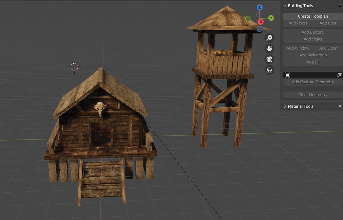 yasaguretengu10's tweet image. Building Tools使って家をモデリング🏠
思ったよりスムーズに形になったので、他のアドオンも試してみたいです

おすすめあれば教えてください🙇

#building
#Blender 
#Addon
#ゲーム開発