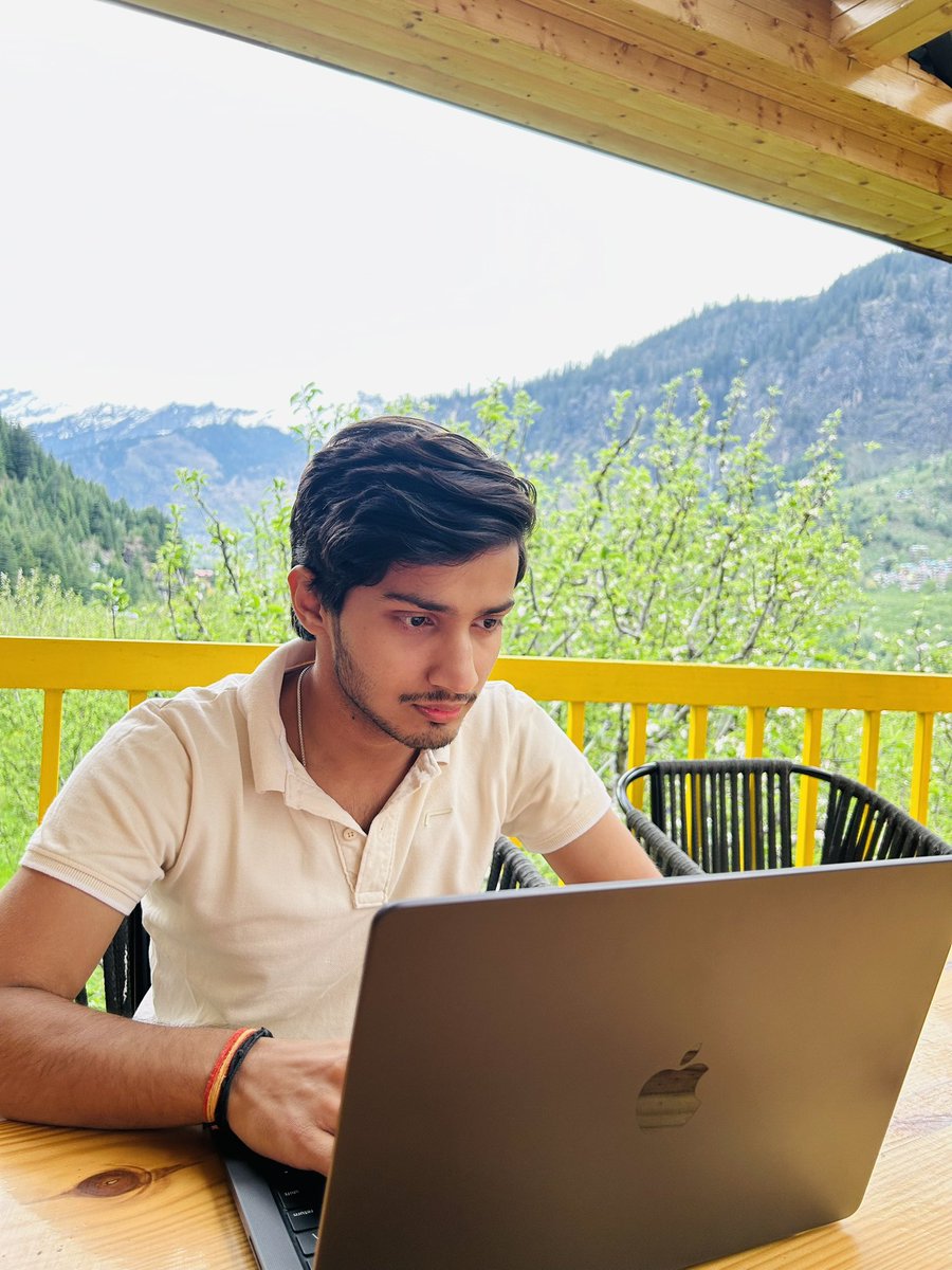 kushalbaid16's tweet image. Day 1 of Creating my Next App

-&amp;gt; Setup Flutter
-&amp;gt; UI Plan and Setup
-&amp;gt; Working on Improving it and applying the real magic.

Follow so you don’t miss updates.
PS: Work from Mountains

#BuildInPublic #vibecoding #appdevelopment #indiedev #dev