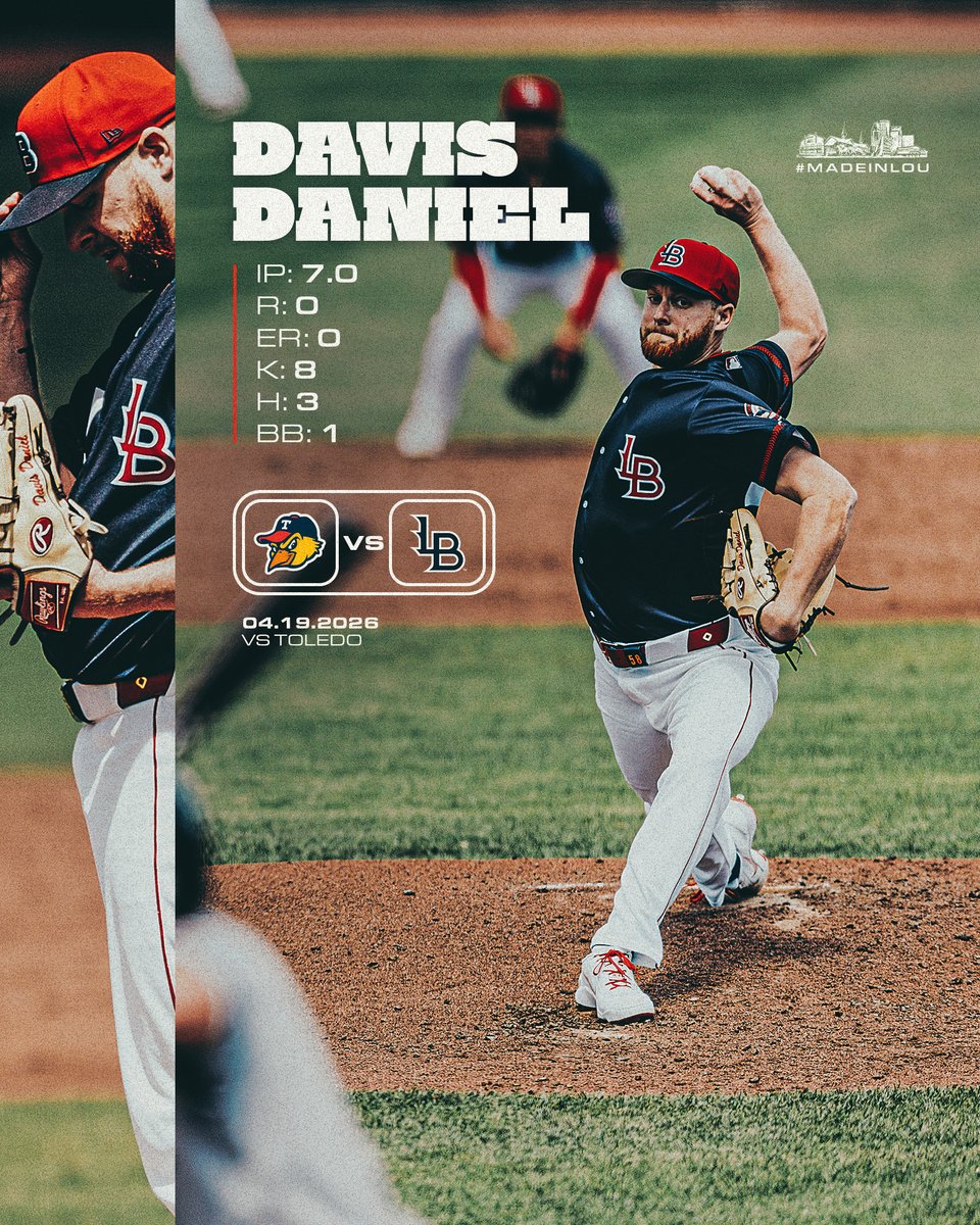 Seven scoreless innings for Davis Daniel!
