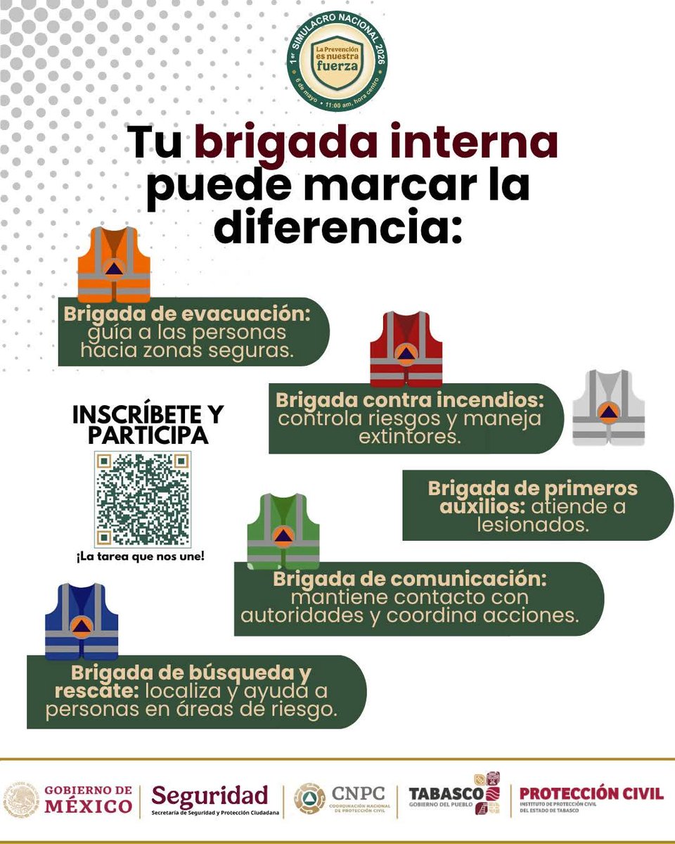 ¡No te alarmes! 🚨
Como parte del Simulacro Nacional, el próximo 6 de mayo a las 11:00 horas recibirás una alerta sonora en tu teléfono celular. Se trata únicamente de una prueba del sistema de alertas, no de una emergencia real.
La prevención es nuestra fuerza.
