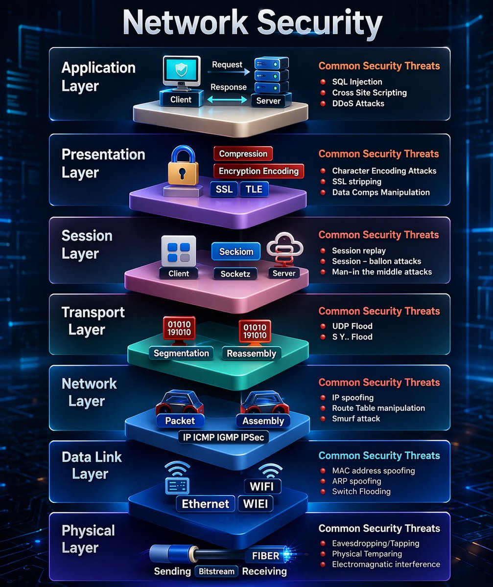 ForensicIntell's tweet image. Network security:
This is the backbone of effective cybersecurity, ensuring that data remains confidential, intact, and accessible only to authorized users.
📕 Understanding Cybersecurity follow RecoveryPro.Online
📧 Support@RecoveryPro.Online

#Networking #InfoSec #Proxy