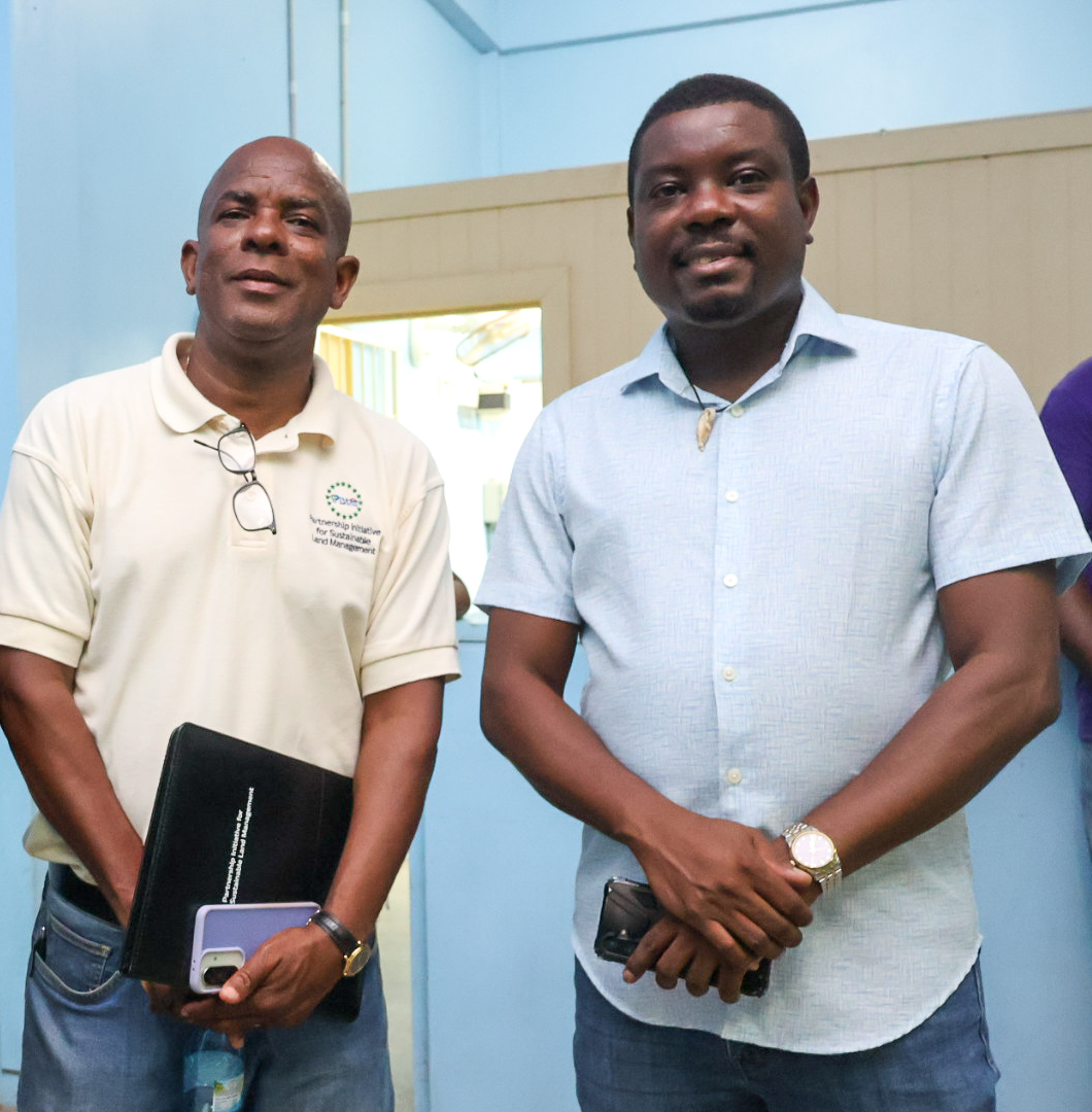 PISLMCSIDS's tweet photo. The PISLM and Rural Development Unit engaged farmers in Chambord to share updates on the CSIDS #SOILCARE Project.  The project is funded by the @theGEF and implemented with support from @FAOCaribbean. https://t.co/a1huCAsupe