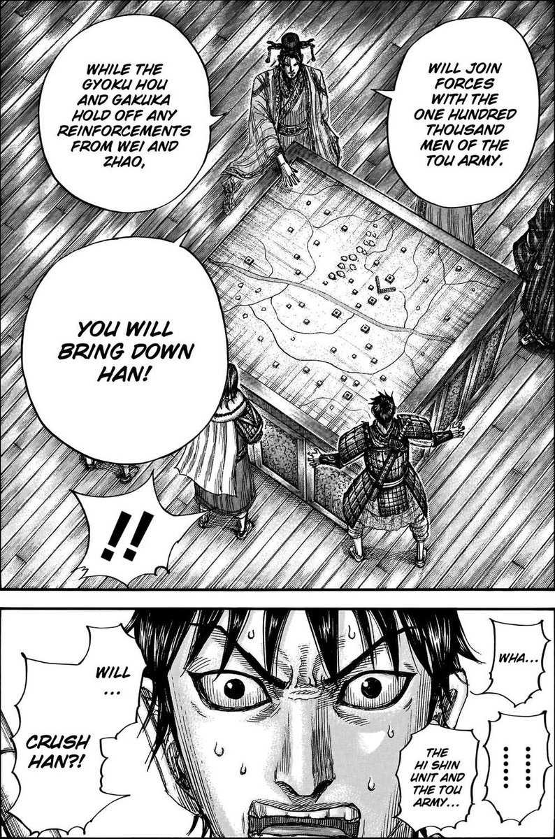 Milanmv7's tweet photo. THE HI SHIN UNIT IS GONNA INVADE HAN WITH THE TOU ARMY NEXT!!!!!
#Kingdom
#キングダム https://t.co/iTIqvXnR9e
