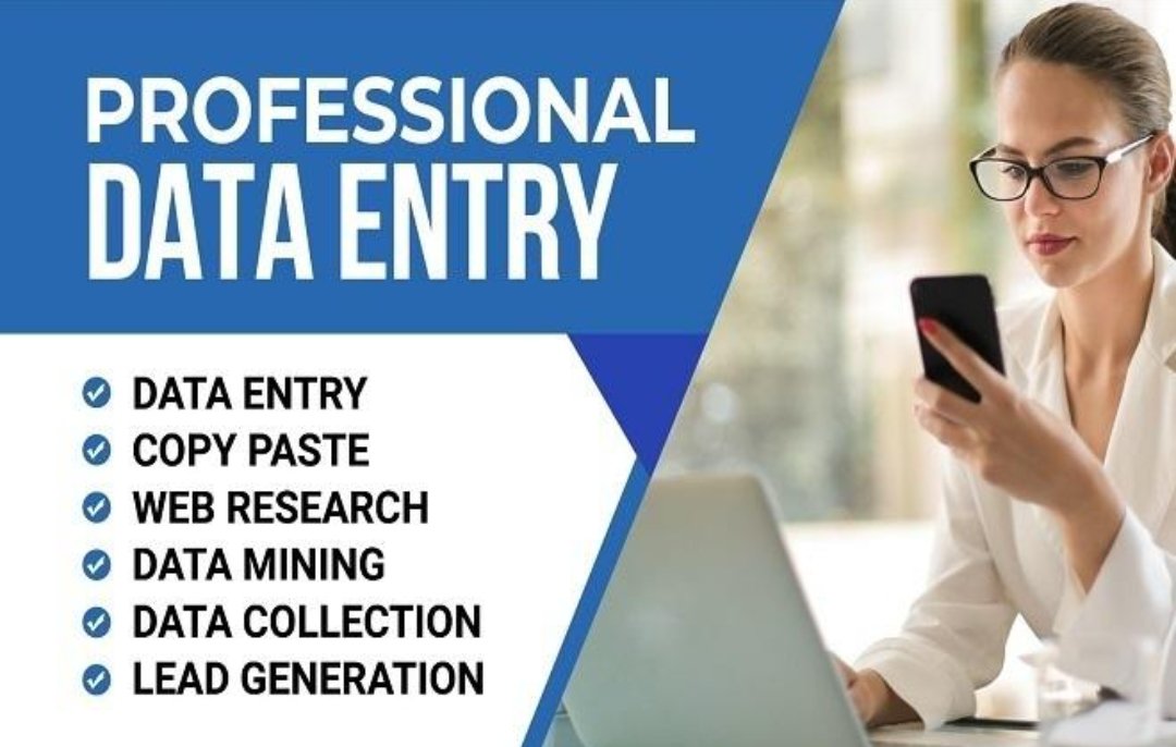 Bmt_World04's tweet image. 💻 Need accurate &amp;amp; fast Data Entry services?

I help businesses save time with:
✔ Excel Data Entry
✔ Copy-Paste Tasks
✔ PDF to Word/Excel
Price :- 15$ per hours 

🎯 Fast delivery Affordable pricing

📩 DM me to get started today!
#DataEntry #Freelancer