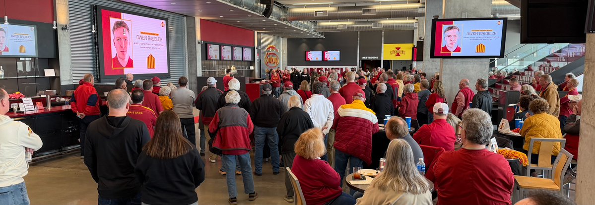 The energy &amp; passion from the <a href="/CycloneFB/">Iowa State Football</a> staff was next‑level yesterday at the <a href="/CycloneGridiron/">CycloneGridiron Club</a> event. September 5th can’t get here soon enough! #Cyclones