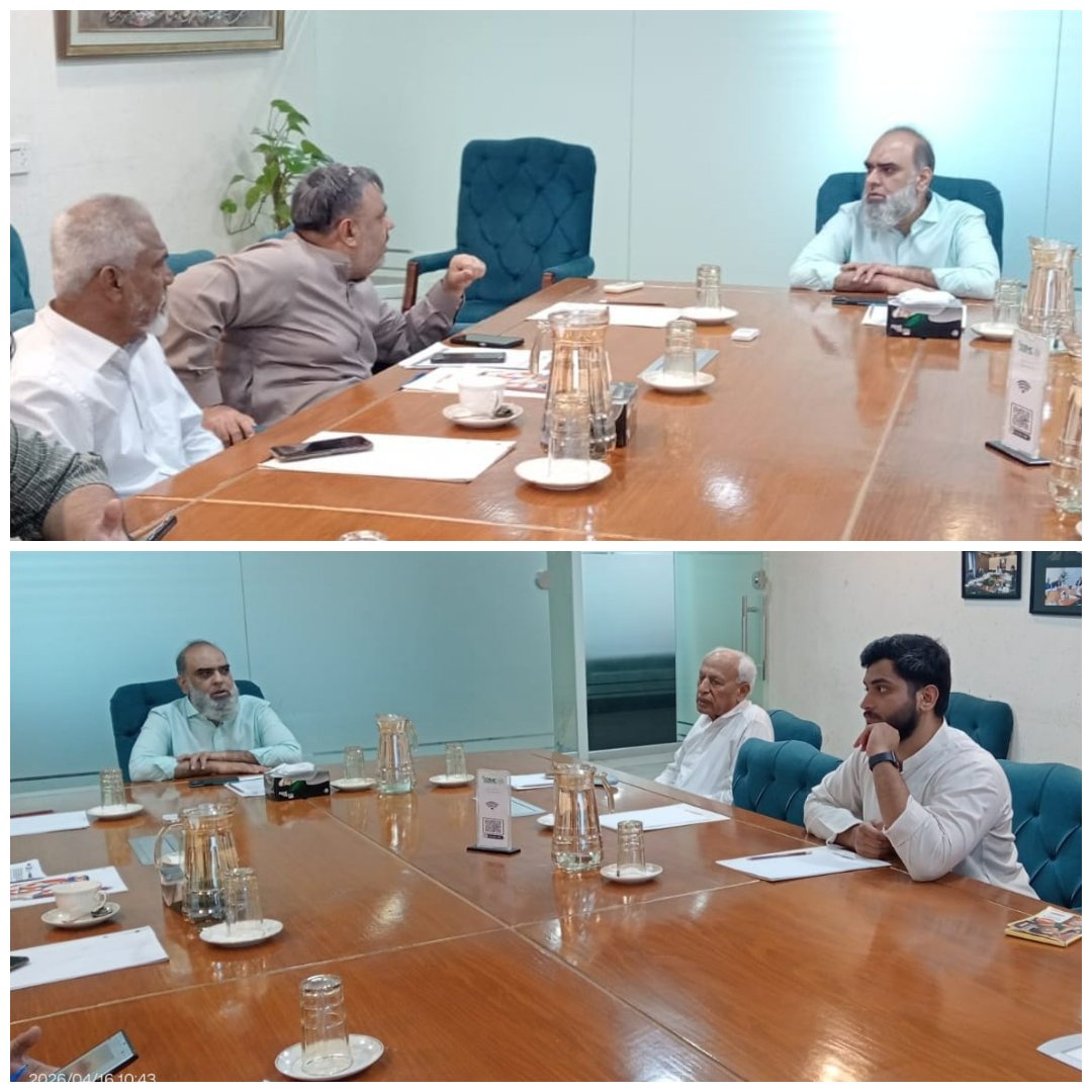 OfficialSEZMC's tweet image. On 16th April 2026, a weekly progress review meeting was convened to evaluate advancements on the 10 MGD Water Supply Project at Dhabeji SEZ, with contractors presenting key updates as the project moves towards completion. #SEZMC #SindhProgress #Infrastructure