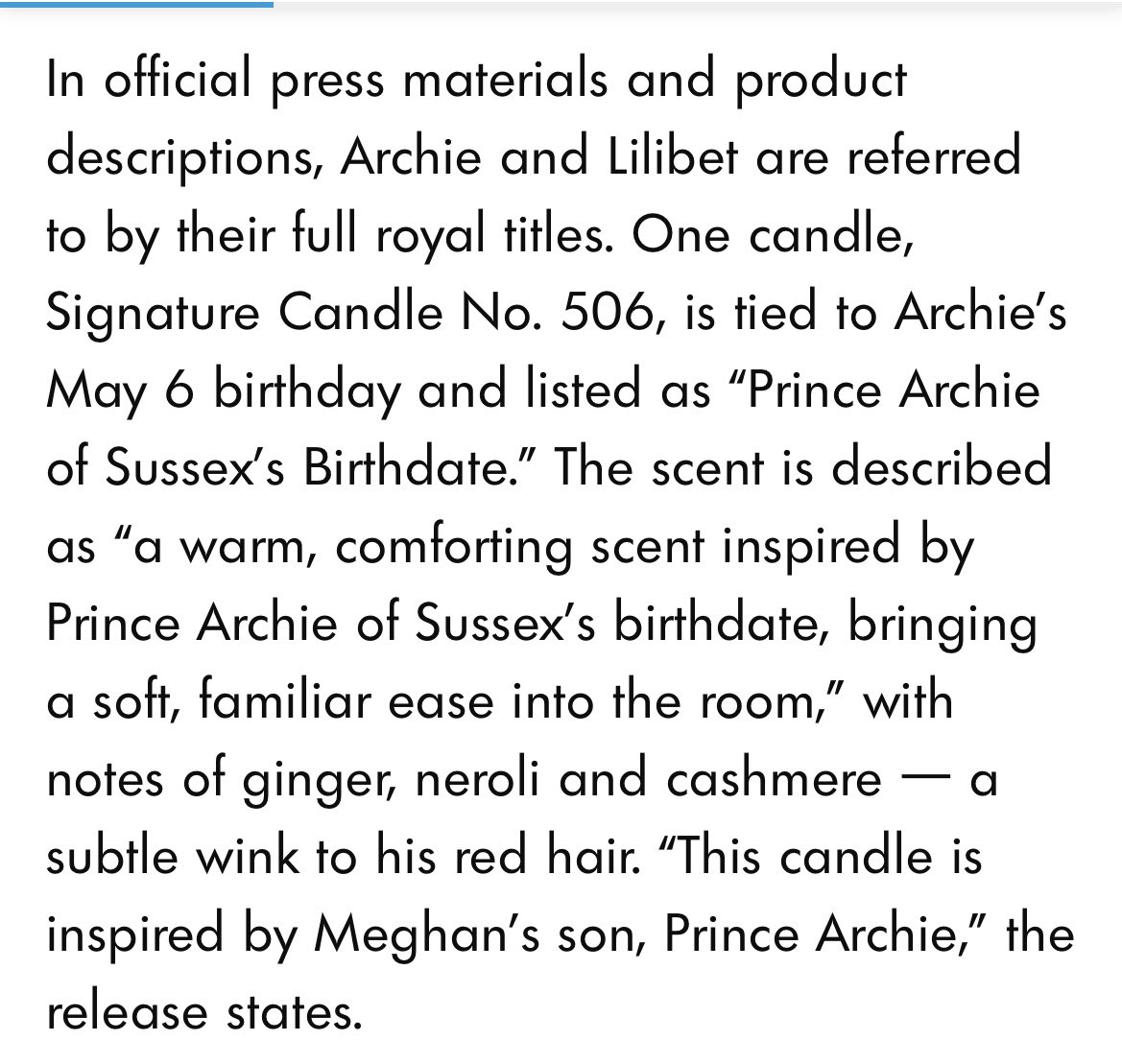 unreMARKLEble's tweet image. #MeghanMarkle is going no holds-barred in merching the children and their titles. She’s now selling $64 candles “inspired” by them with candle 506, the boys birthday and candle 604, the girls. 
Using the titles will guarantee that those days are numbered-King William is NOT going