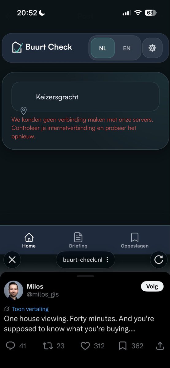 NotKlaasKnot's tweet photo. @milos_gis Vibe coded app? https://t.co/9yUp0gz5Ce
