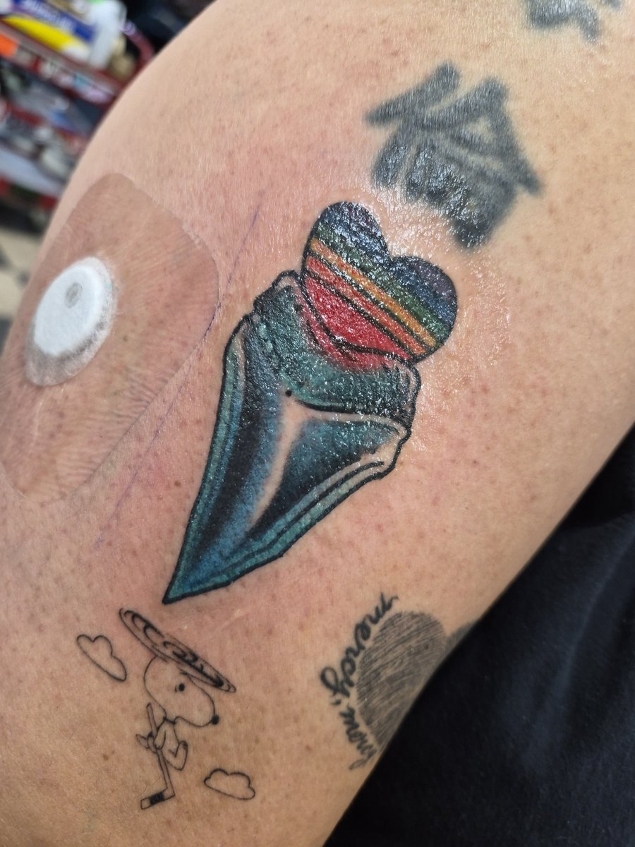 tk408's tweet photo. This season has been a blessing.  My first debut was November 1st with the @SanJose_Sharks a lifelong dream come true. Thank you for your support and kindness. Even asked if Smooth Jazz could do a tattoo for me. Great addition to the #sharktattoo Sleeve! Till next season! https://t.co/P6HRYhzXFD