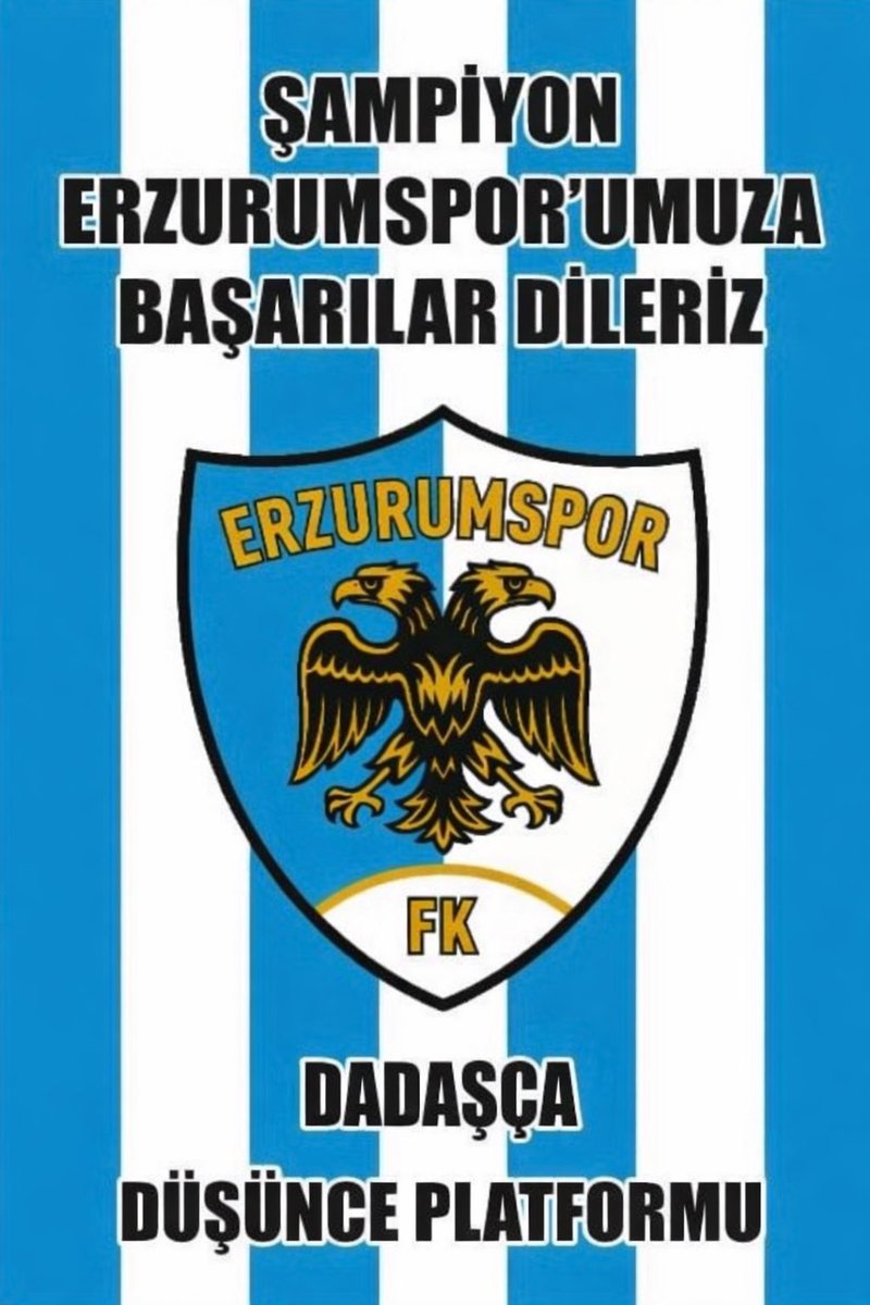 BASIN AÇIKLAMASI
DADAŞÇA DÜŞÜNCE PLATFORMU

Erzurumspor’umuz Süper Lig’de: Bu Başarı Bir Şehrin Ayağa Kalkışıdır!

Büyük bir inancın, mücadelenin ve yüreğin eseri olarak Süper Lig’e yükselen Erzurumspor’umuzu en kalbî duygularımızla tebrik ediyoruz.

Bu başarı yalnızca sahada