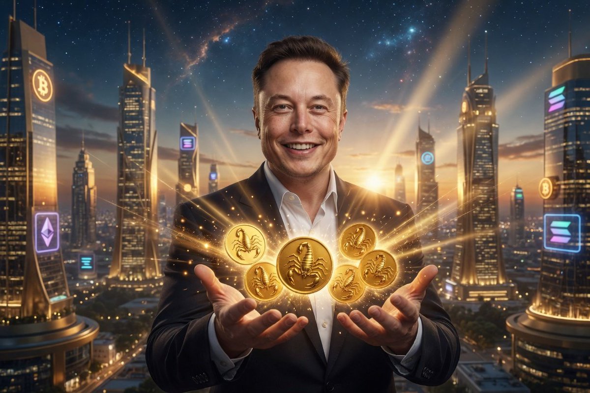 Scorpioncoinn's tweet photo. @elonmusk "From the shadows to the stars... 🦂✨
Even the Scorpion knows where the future is heading.
Holding the golden keys to the new era.
What do you say, @elonmusk? Ready to make them shine even brighter? 🔥
#ScorpionArmy #ToTheMoon" https://t.co/6HxY8JaunA