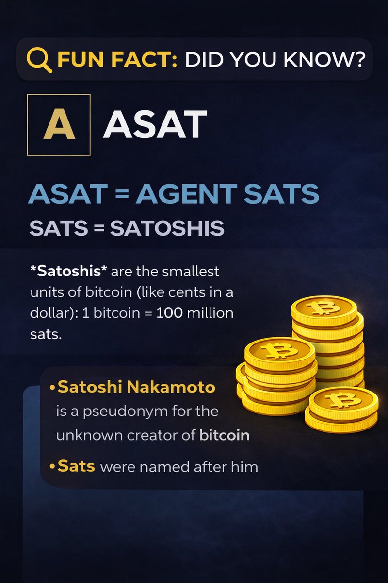 Agent Sats · ASAT tweet media