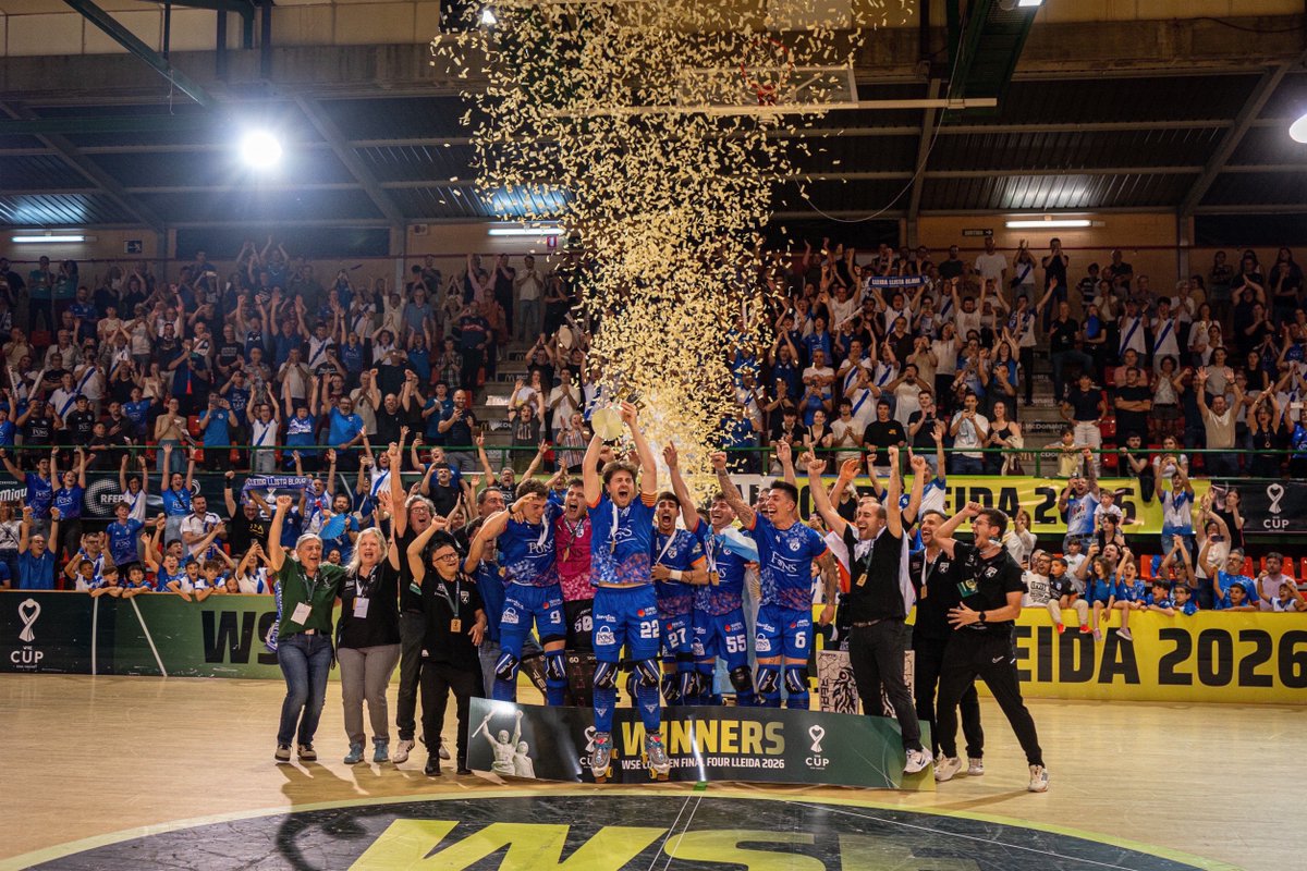FedPatinaje's tweet photo. 🏆 ¡EL PONS LLEIDA, CAMPEÓN DE LA WSE CUP 25/26! 🏆

Los anfitriones se han impuesto al Calafell La Menorquina en la final (1-2) y se convierten en el equipo con más WSE Cup (4)! 🏆

Enhorabuena también al Calafell La Menorquina por la final disputada 👏

#WSECup #HockeyPatines https://t.co/EEnJZLBfsy