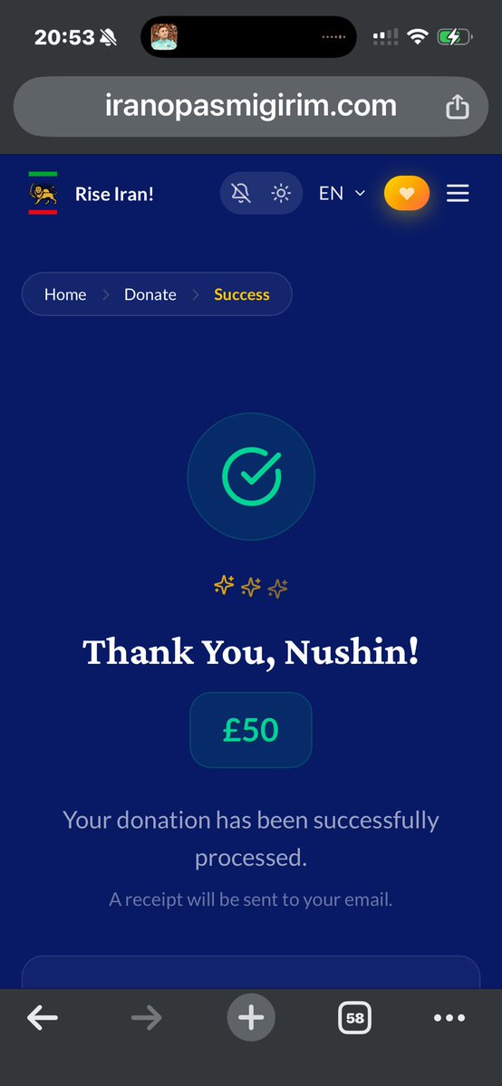 DrNushin77's tweet image. Support our opposition leader’s channel. Every voice matters, every contribution counts — you decide how much. Change doesn’t happen alone. Stand up, support the movement, and be part of this revolution. #Freedom #Change 💚🕊️❤️#JavidShah‌‌‌‌‌ #KingRezaPahlavi‌ForIran