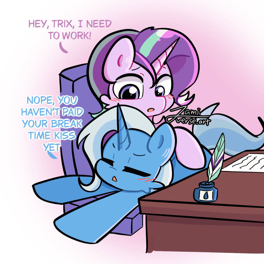 zamiverseArt's tweet image. Day 73 of drawing Star.trix || Break time kiss

#dailystartrix #mlp #mlpfim #fanart