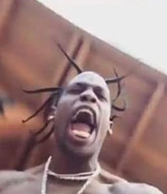 Callunc's tweet photo. Travis Scott look like bacteria https://t.co/MbJuTgMcm2