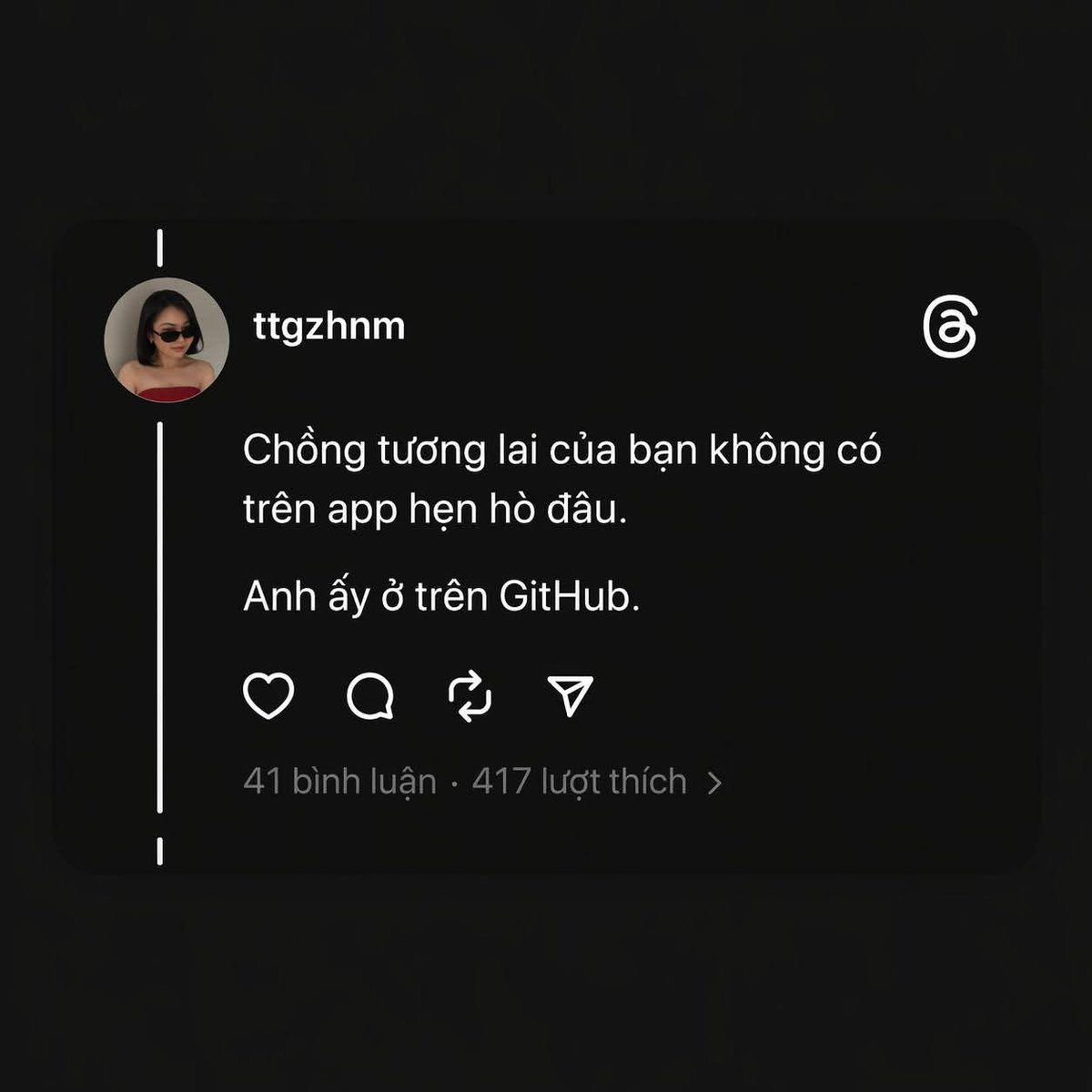 Ellyencrypto's tweet photo. Thời đại mới r😆😆ai còn lên tinder nữa, GitGub thôi 👌✨✨ https://t.co/1MmVvbuoRR