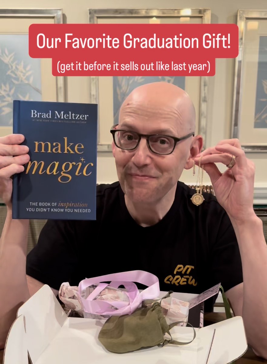 bradmeltzer's tweet image. A signed copy of MAKE MAGIC plus a gorgeous Jane Win FOREVER STRONG LOVE 2026 Petite Embellished Coin. Buy them here before they sell out like last year: 
janewin.com/collections/gr…. 
Love you @janewin_jewelry. 

#graduation #graduationgift #graduationgiftideas #graduationpresent