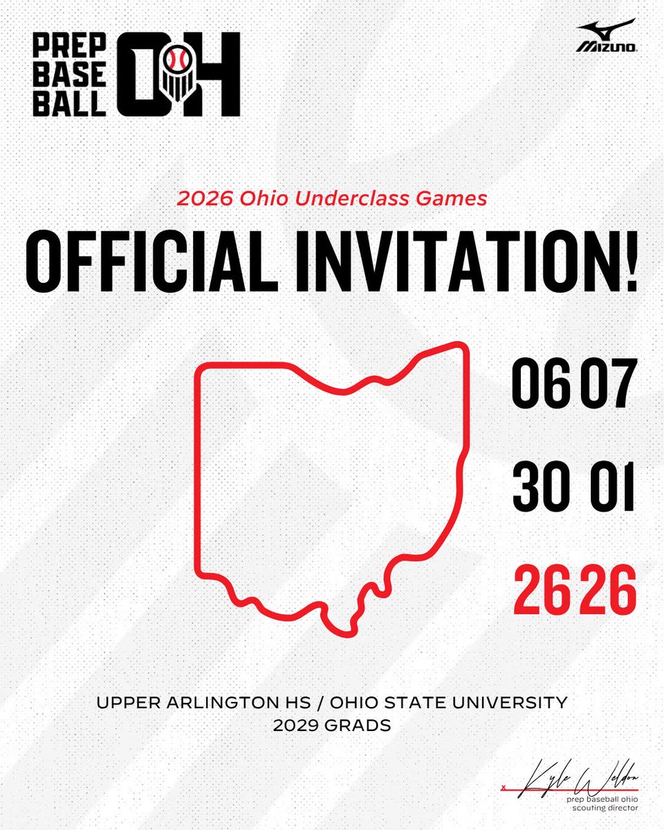 BrownfieldBrien's tweet photo. Excited to announce I’ll be attending the 2026 PBR Underclass Games!
📍 Class of 2029 | RHP OF | Upper Arlington HS |
Looking forward to competing and getting better.
@PBR @PBCbus @RippleBsbllClub https://t.co/6POHWsxTW3