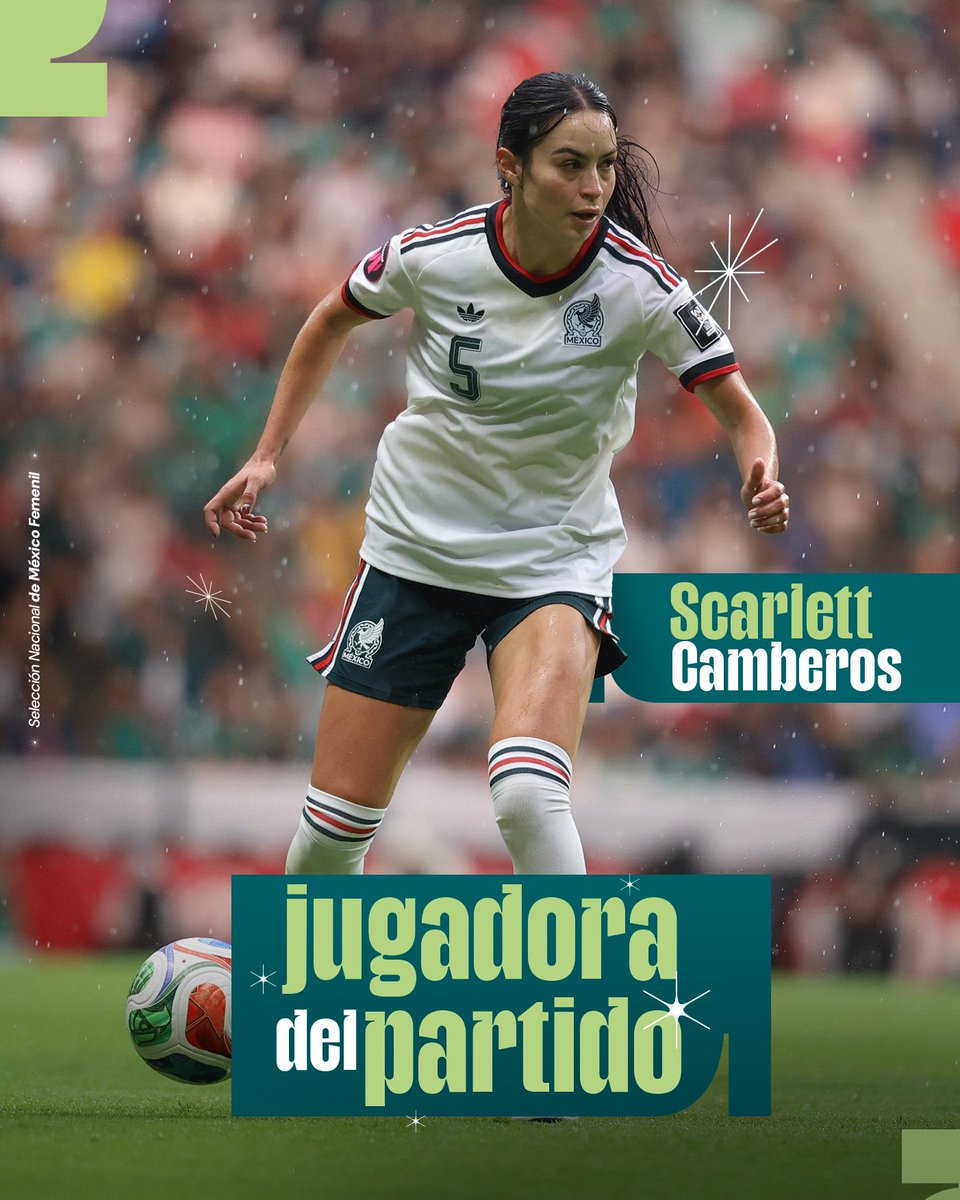 Miseleccionfem's tweet image. 💫 Su talento brilló en la cancha… y ustedes lo confirmaron
🗳️ Scarlett Camberos, Jugadora del Partido ✨

#UnEquipoUnSueño | #JugadoraDelPartido