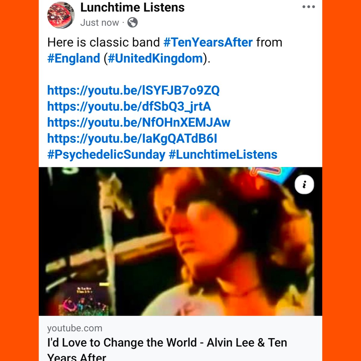 LiamOMaraIV's tweet image. Here is classic band #TenYearsAfter from #England (#UnitedKingdom).

youtu.be/lSYFJB7o9ZQ
youtu.be/dfSbQ3_jrtA
youtu.be/NfOHnXEMJAw
youtu.be/IaKgQATdB6I
#PsychedelicSunday #LunchtimeListens