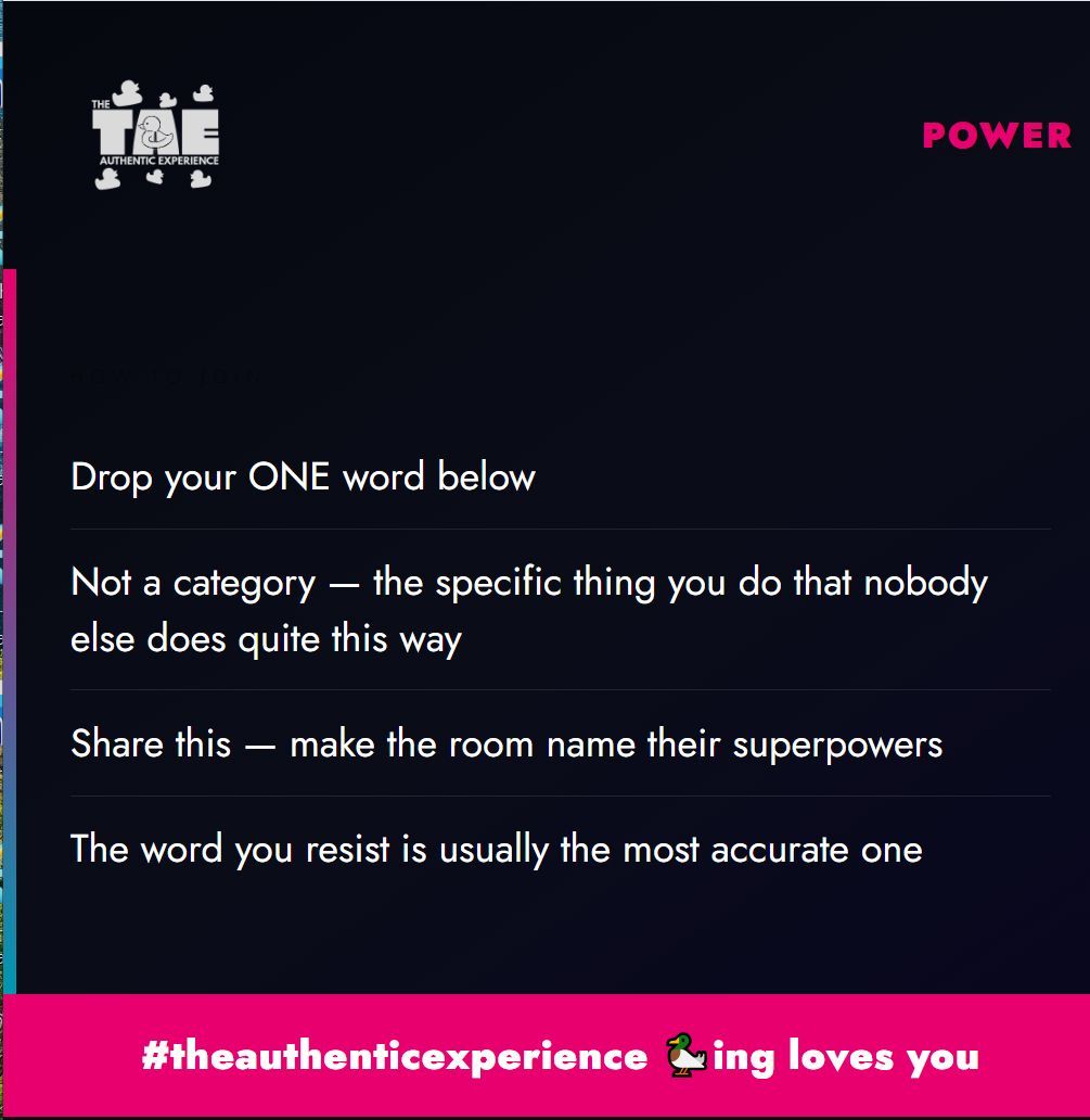 theauthenticex's tweet image. What is YOUR authentic SUPERPOWER? Comment below or tag someone with a superpower you ADMIRE! Please join our Patreon (#AuthenticExperience) all links in bio! These podcasts are firing up for launch!  #theauthenticexperience #authentic #authenticexperiencepodcast #community