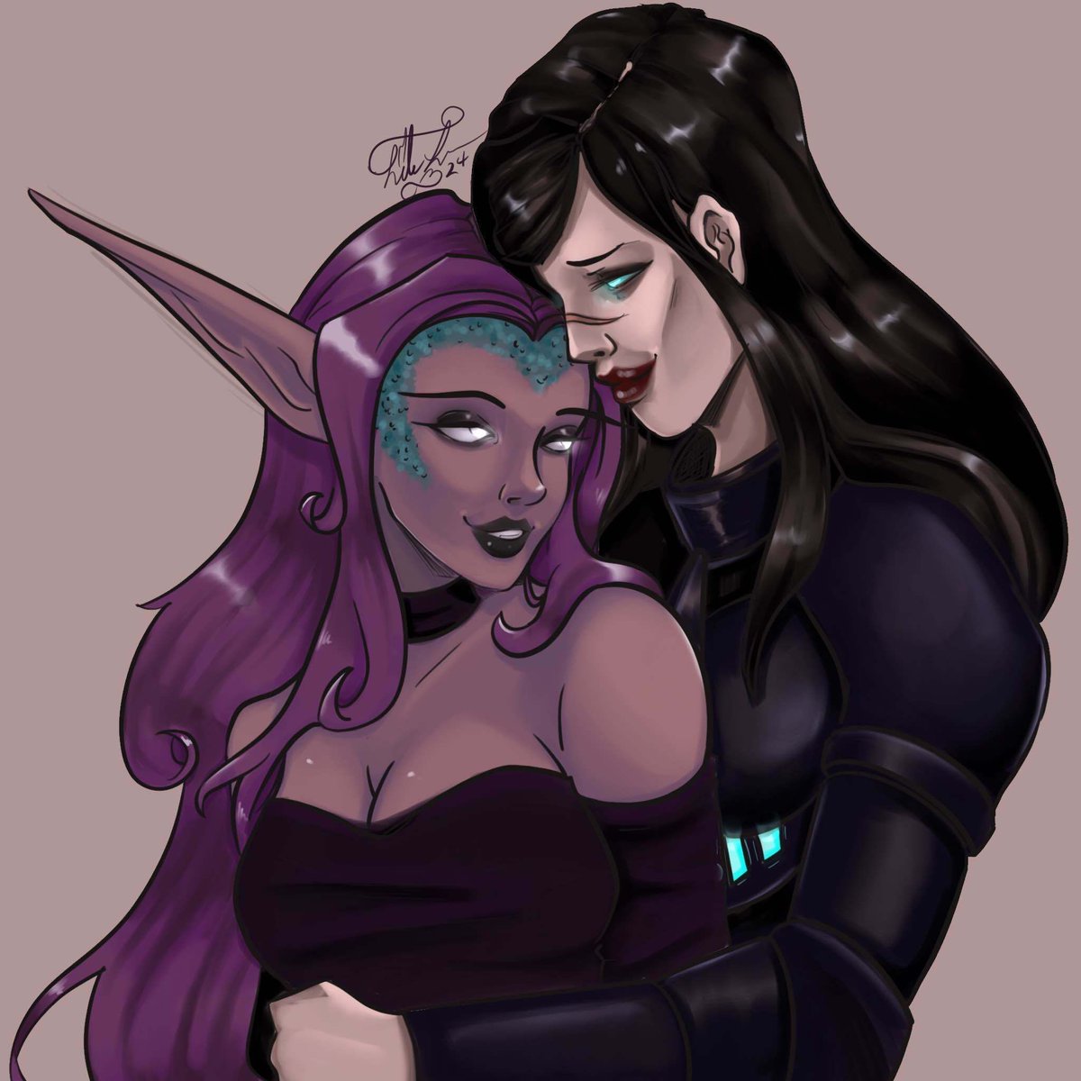 Sketch commission for a WoW player.

Can't wait to reopen commissions in May.  Currently working on a limited supply commission type for later in the year so keep your eyes open!

#worldofwarcraft #midnight #couple