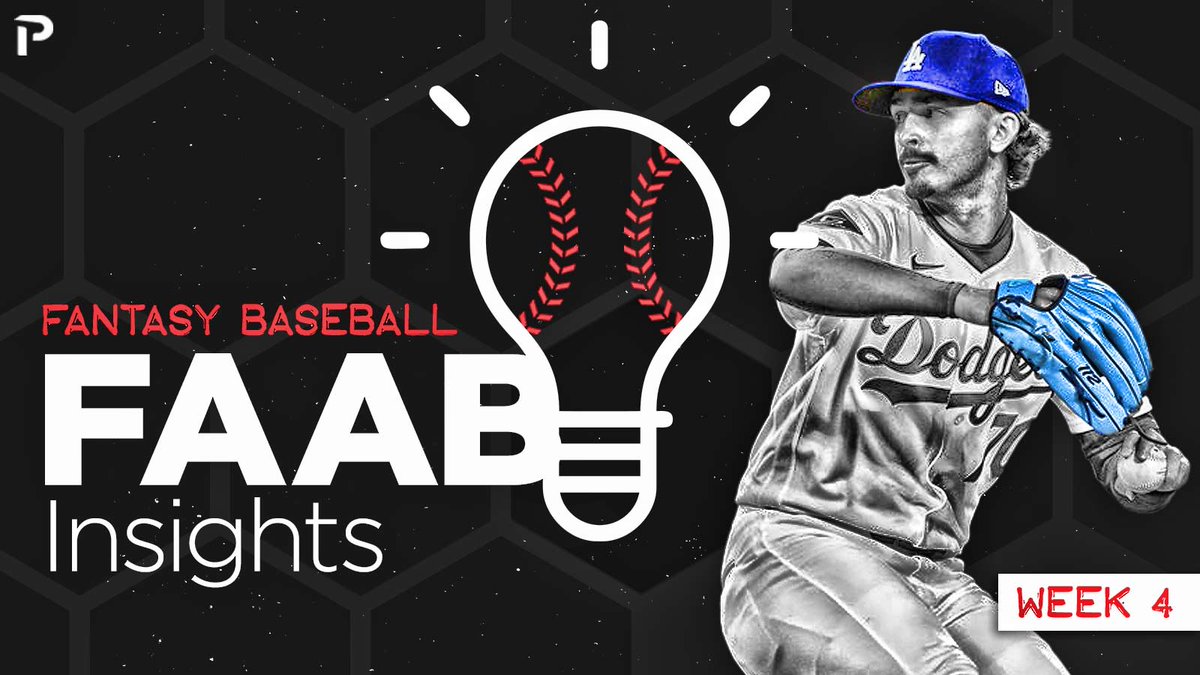 PitcherList's tweet photo. In a light week of impact FAAB options, check out some sneaky values mentioned by Aaron Wannemacher in the week 4 edition of FAAB recommendations! https://t.co/PLn0W5RKxw https://t.co/A1ALMZFC9H