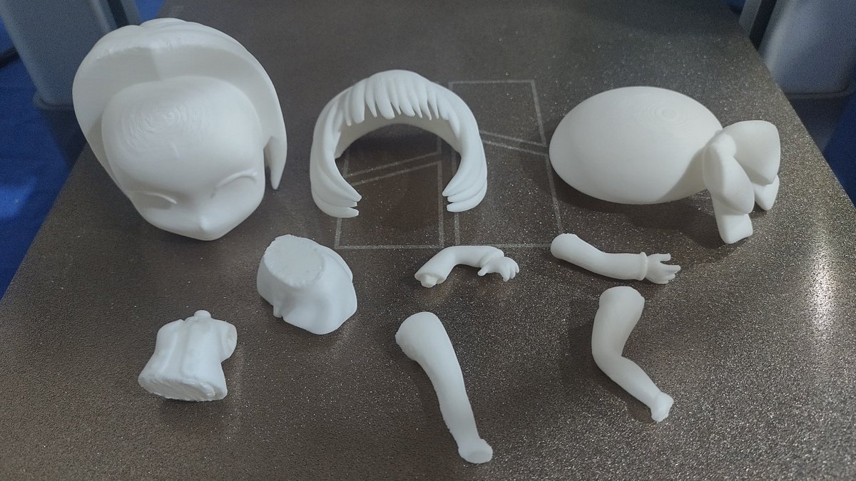 Retry_3D's tweet photo. I use FDM printer to print her 😄 https://t.co/DColA5p3wi