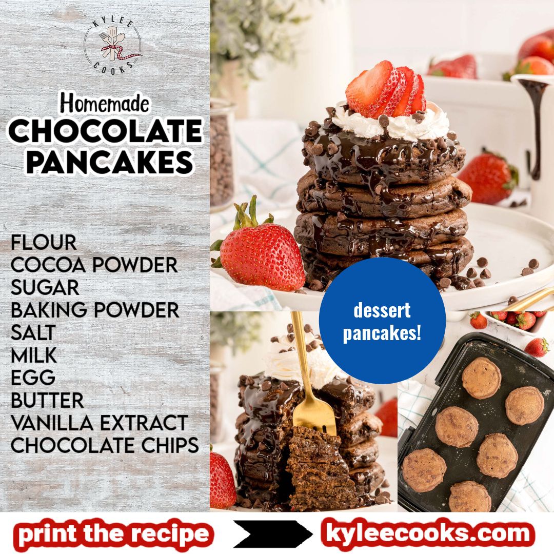 kyleecooks's tweet image. Fluffy, chocolate-loaded, and freezer-friendly—what else do you need? Make a double batch of these pancakes today. #kyleecooks #pancakes #breakfastideas kyleecooks.com/chocolate-panc…