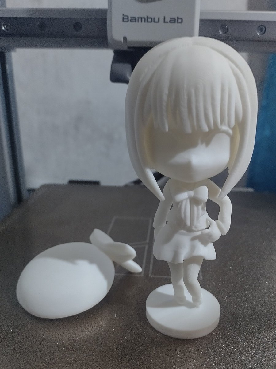 Retry_3D's tweet photo. I use FDM printer to print her 😄 https://t.co/DColA5p3wi