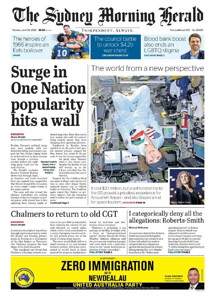 ukpapers's tweet image. ▫ Chalmers to return to old CGT

▫CGT like its 1999: Chalmers leans toward scrapping Howard-Costello tax discount
▫@swrighteconomy
▫is.gd/IoEsAv

@smh #frontpagestoday #Australia 🇦🇺