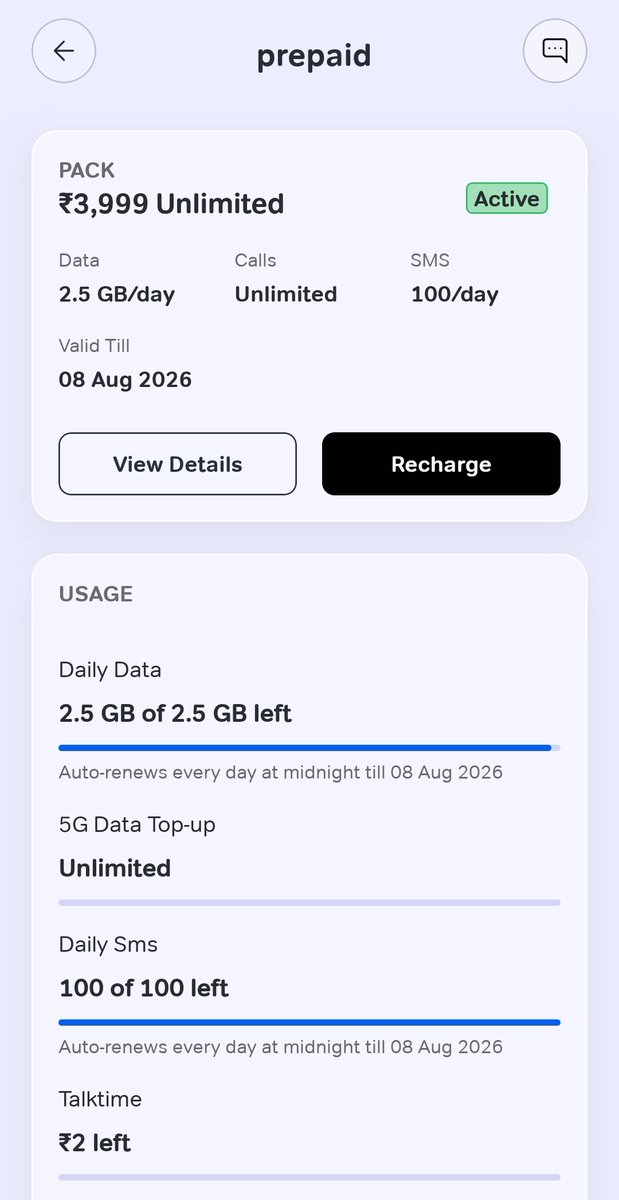 mohith5019's tweet image. ❤️Same @airtelindia  gives far cheaper rates compared with @AirtelNigeria. Many times I use over 100 GB Data per day. As of now entire #Bharat is 5G 🔥
✅Price pack Details 
Plan Duration - 1 year
Plan price   - 43 $USDT ( 3999 #INR)
Pack Name - 5G unlimited 
Voice Calls -
