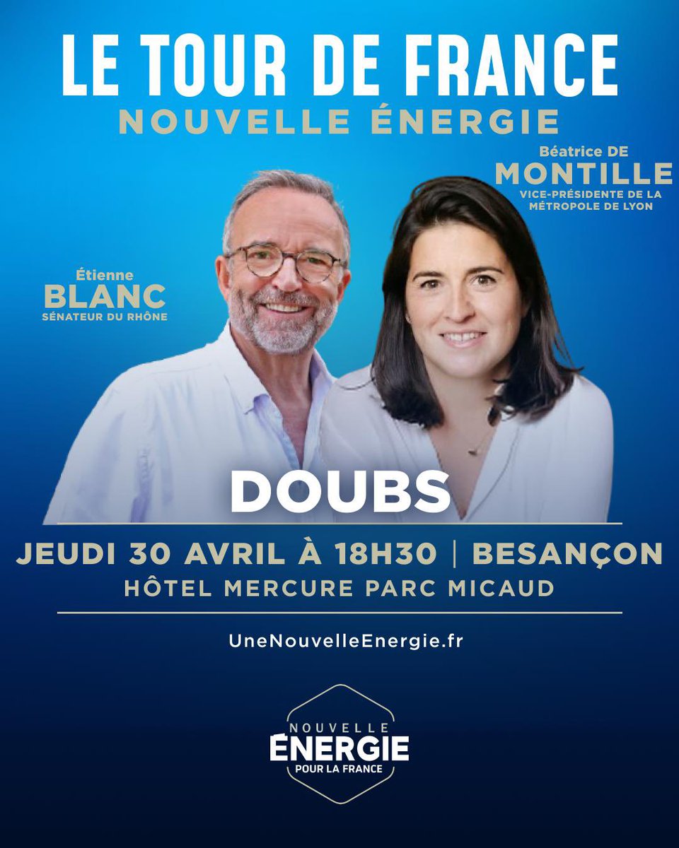Seb_Populaire's tweet photo. Le Doubs accueille le Tour de France de @Nouv_Energie 

🗓 Jeudi 30 avril – 18h30 - Besançon 
- Avec @blanc_etienne  et @bdemontille 

💬 Échange autour du projet porté par @davidlisnard https://t.co/iKFENYf1H2