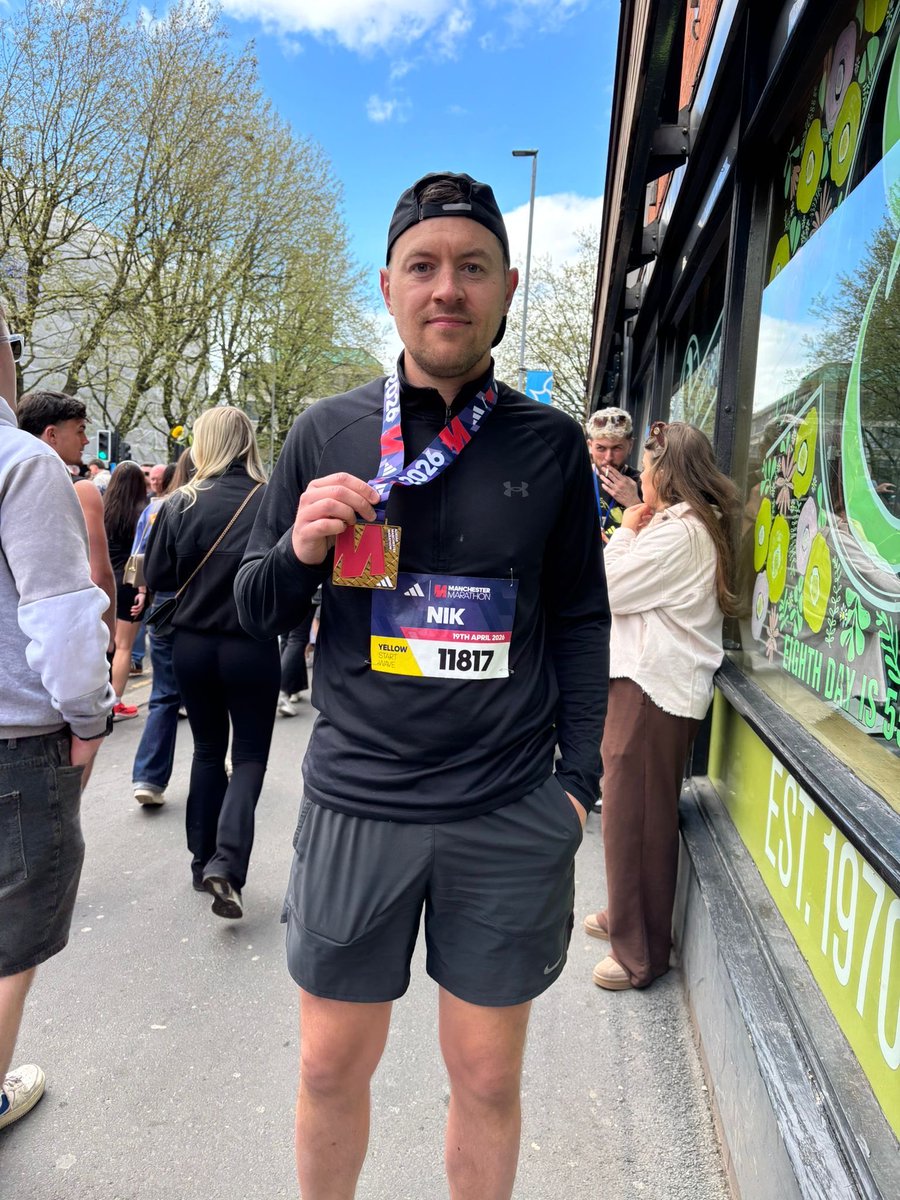 barneyrednews's tweet photo. Well done everyone who did the Marathon today, Nik seller completed it, well done mate. His message: ‘thanks everyone for donating - the last 7km were horrible!’ It was for ⁦@ManchesterMind⁩ and you can donate at
https://t.co/xmILubUftw https://t.co/z34Olae0PX