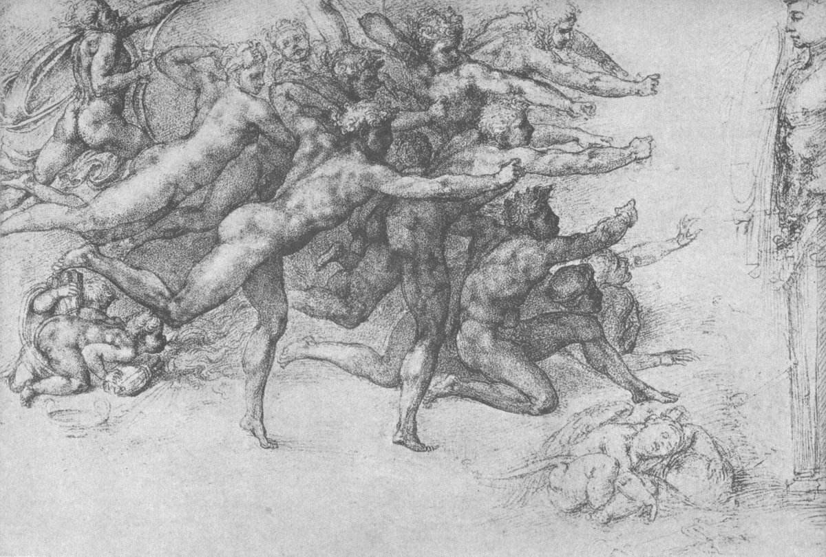fanmichelangelo's tweet image. Archers shooting at a herm #artbots #michelangelo