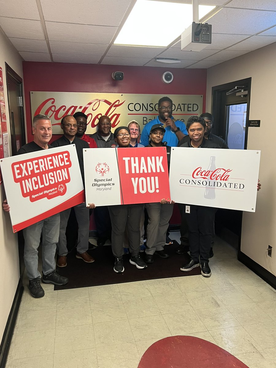 SpOlympicsMD's tweet image. Another #InclusiveLeadership presentation in the books.

Today, our athlete leaders shared their perspectives with the team at @CokeCCBCC, highlighting the value and impact of embracing inclusive leadership in the workplace.

#LeadTheWay #ExperienceInclusion