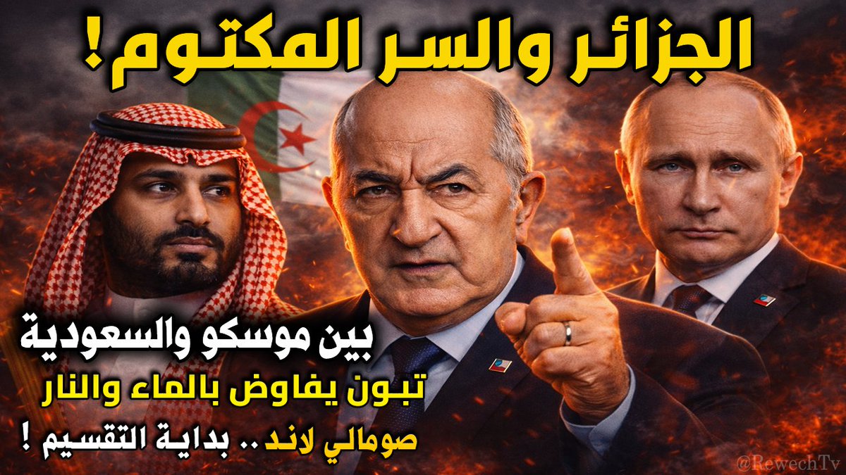 #الجزائر تفاجئ العالم: #السر المكتوم بين #موسكو و #الرياض الذي سيغير خارطة #إفريقيا ! التفاصيل على الرابط 👇

youtu.be/RIYBcp3poeI