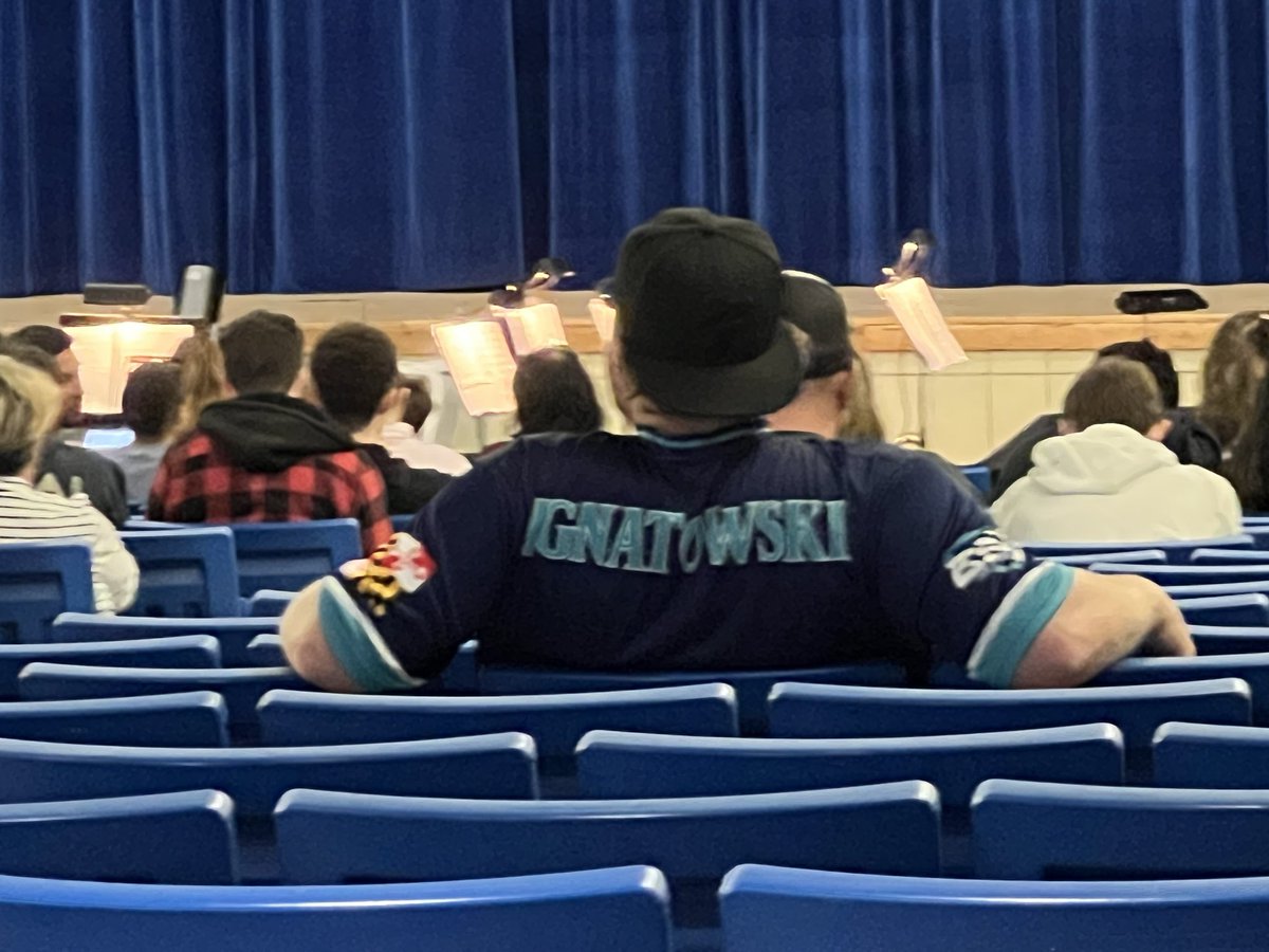 School production of Little Shop of Horrors. Reverend Jim on hand to take in the show