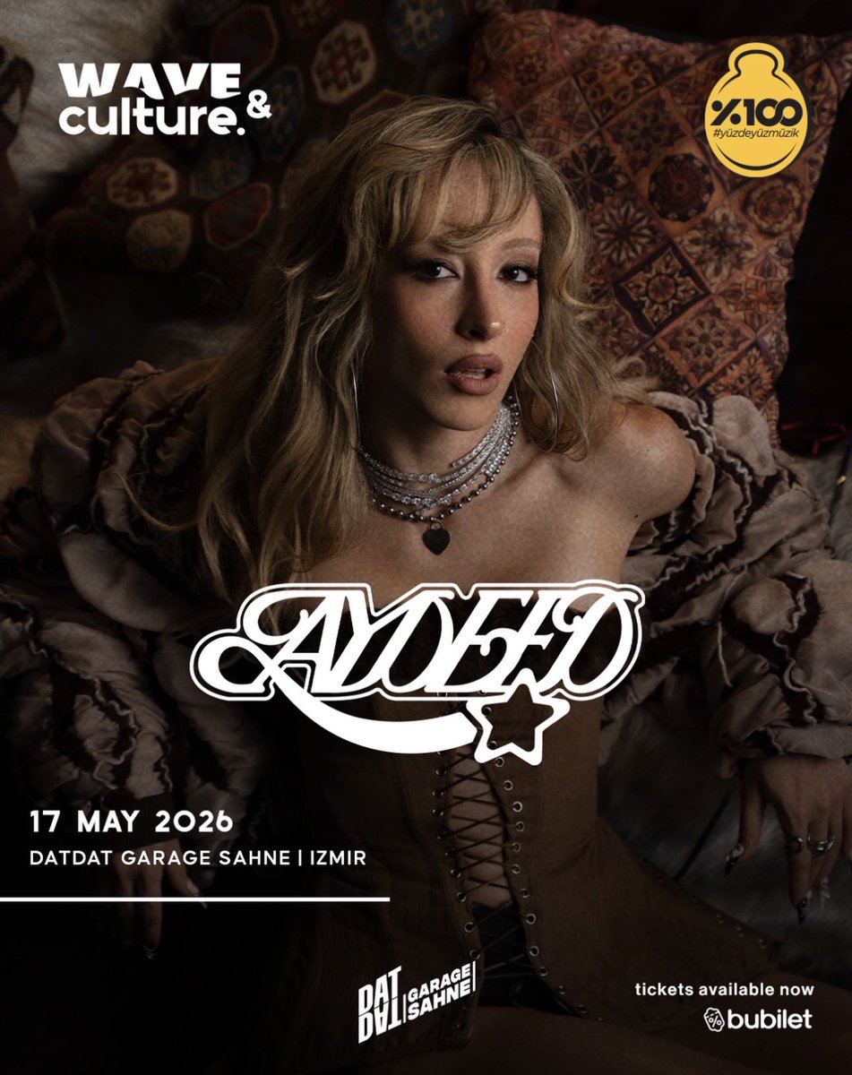 aydeedmagazines's tweet photo. AYDEED, 17 Mayıs’ta İzmir’de Wave&amp;Culture sahnesinde! 🎵💗

Bilet için; https://t.co/vWmo0bSR7C https://t.co/msiJTMER02