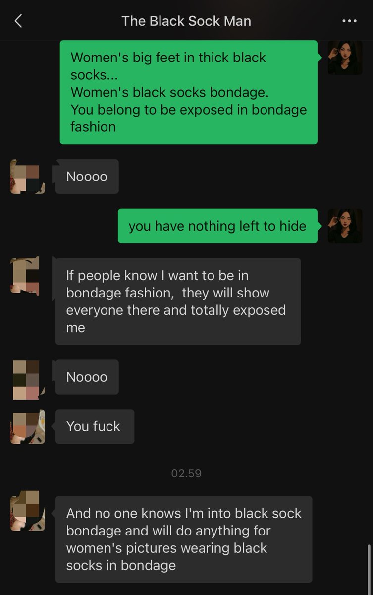 blacksockaddict's tweet photo. Expose me in bondage fashion,’ he says. 😋 Translating for the world: he’s a slave to women’s black socks and he’s lost all self-control. No more secrets, Black Socks. You’re mine. 🔓

findom brat humanatm walletdrain loser goddess fetish blackmail https://t.co/P5lnSy4KW7