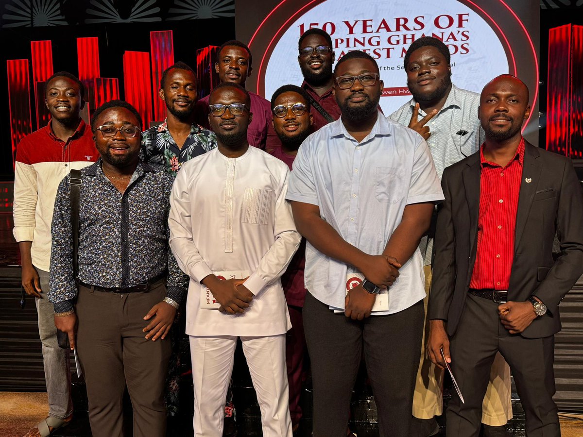 mobaclassof2016's tweet photo. At the Launch of the 150th Anniversary celebration of Mfantsipim School’s existence

Excellence is our inheritance.
Started by the Faithful Eight, now carried by us the MOBA Class of 2016. 

#mfantsipimat150
#MOBA2016
#beyondthehills https://t.co/yATuMnob5S