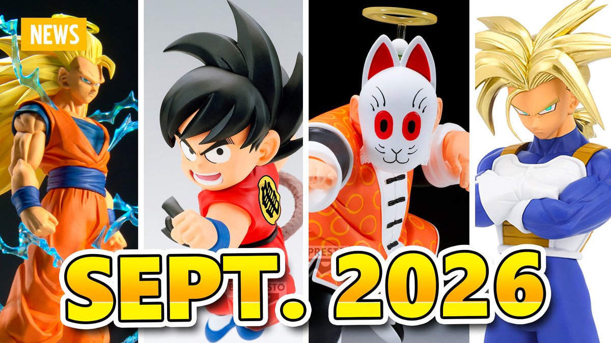 AbacaChannel's tweet image. [SORTIES] Les FIGURINES Banpresto DRAGON BALL de SEPTEMBRE 2026 | News 🔥
►youtube.com/watch?v=OATlcY…
►

De la variété et des idées pour la suite ; dîtes-nous ce que vous en pensez 😉
Merci à tous ceux qui partagent 💪

#DragonBall #DragonBallZ #DBZ